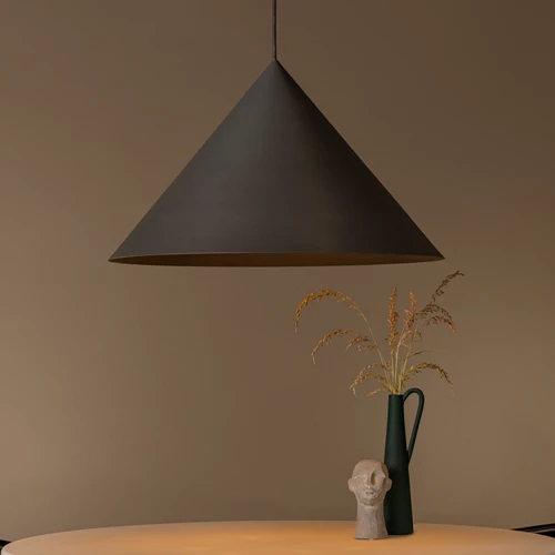 Lucide SPITZE - Suspension - Ø 60 cm - 1xE27 - Gris | Vibes - ambiance 1